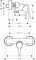 Bateria natryskowa HANSGROHE  TALIS S natynkowa, chrom  72600000