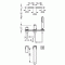 Bateria wannowa TRES LOFT 3 otworowa, czarny mat 20016203NM