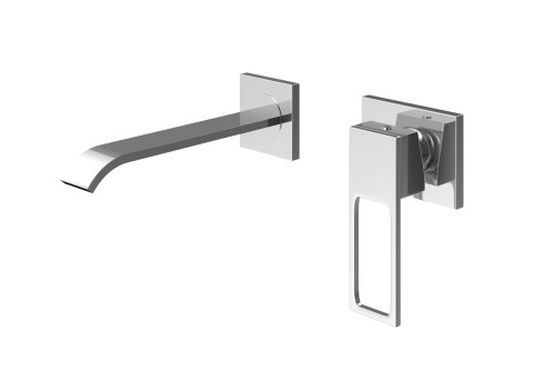 Bateria umywalkowa KOHLMAN NEXEN-S Podtynkowa(2 rozety, uchwyt) Chrom SQW180U