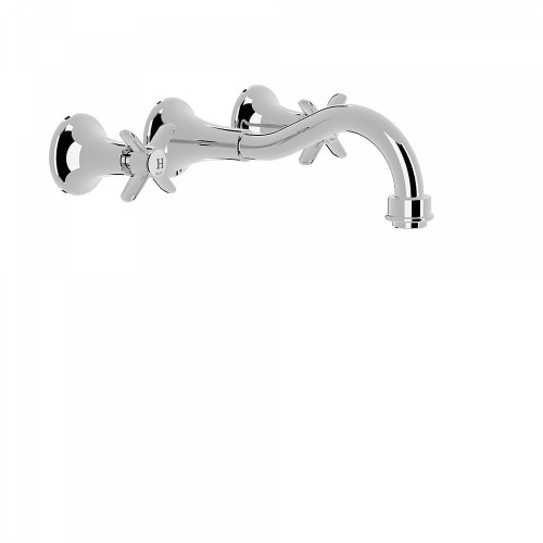 Bateria umywalkowa CLASIC TRES podtynkowa chrom 24215101