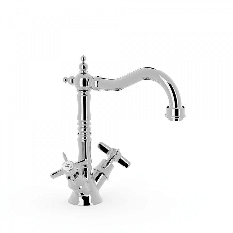 Bateria umywalkowa CLASIC TRES stojąca chrom 24210902