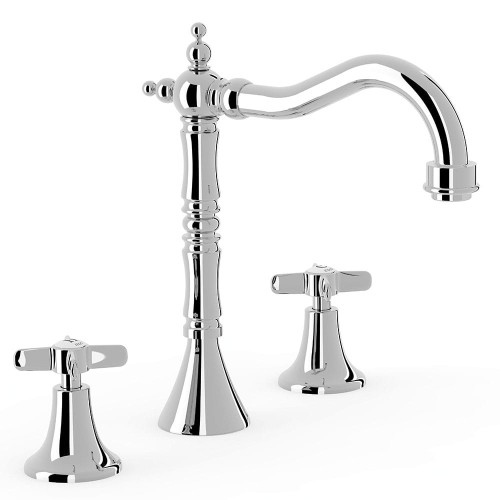 Bateria umywalkowa CLASIC TRES stojąca chrom 24210501