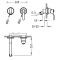 Bateria umywalkowa MONOCLASIC TRES podtynkowa chrom 24220001