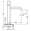 Bateria umywalkowa STUDY TRES stojąca chrom 26130701