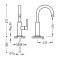 Bateria umywalkowa STUDY TRES chrom 26290403