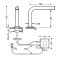 Bateria umywalkowa TOUCH TRES stojąca chrom 6144701