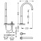 Bateria umywalkowa TRES chrom 26110502