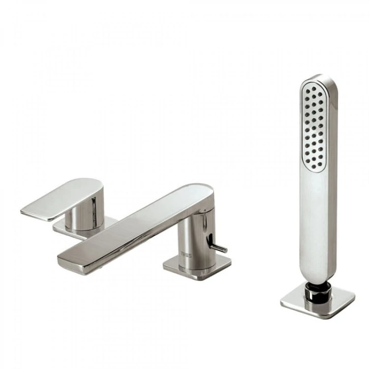 Bateria wannowa LOFT TRES stojąca stal nierdzewna 20016203AC