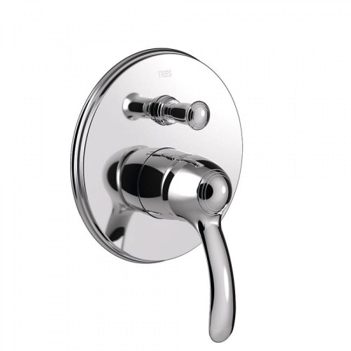 Bateria wannowa MONOCLASIC TRES podtynkowa chrom 24218001