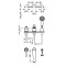 Bateria wannowa MONOCLASIC TRES stojąca chrom 24214501
