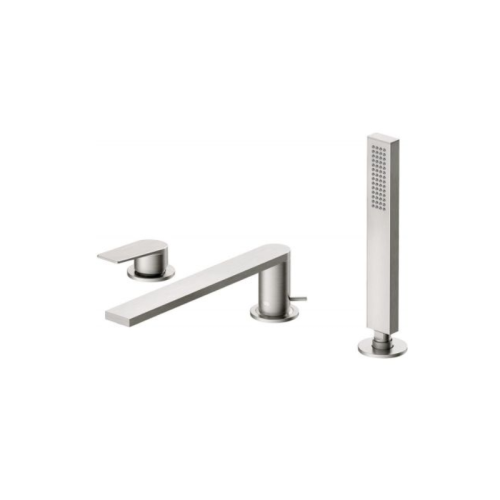 Bateria wannowa PROJECT TRES stojąca stal szczotkowana 21116103AC