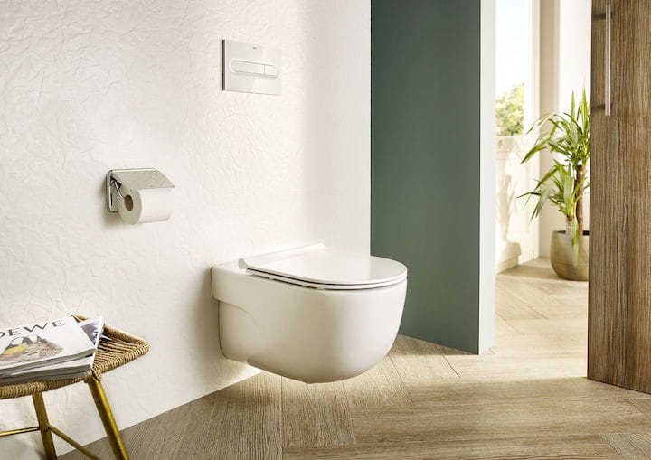 Miska wisząca WC ROCA MERIDIAN 56cm, Rimless, biała A34624L000