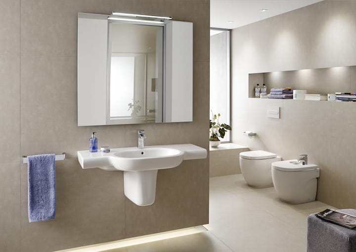 Miska wisząca WC ROCA MERIDIAN 56cm, Rimless, biała A34624L000