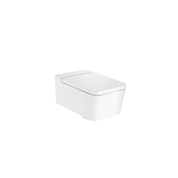 Miska wisząca WC ROCA INSPIRA Square, Rimless, biała A346537000