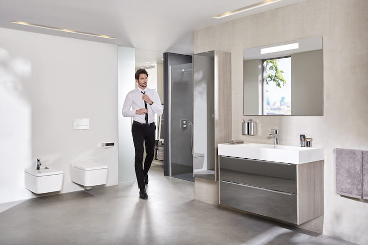 Miska wisząca WC ROCA INSPIRA Square, Rimless, biała A346537000