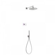 Komplet prysznicowy TRES SHOWER TECHNOLOGY z termostatem, podtynkowy, chrom 9286558
