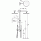 Zestaw prysznicowy SHOWER TECHNOLOGY TRES z baterią termostatyczną podtynkowy 9286558