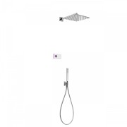 Komplet prysznicowy TRES SHOWER TECHNOLOGY z termostatem, podtynkowy, chrom 9286563