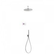 Komplet prysznicowy TRES SHOWER TECHNOLOGY z termostatem, podtynkowy, chrom 9286567