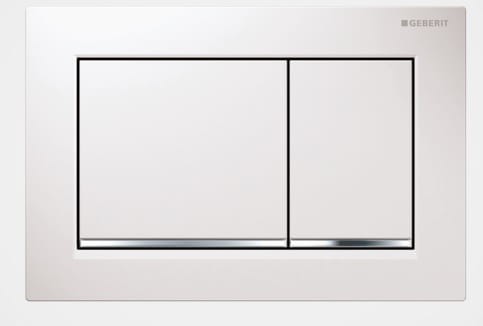 Przycisk spłukujący do WC GEBERIT OMEGA 30 (do DUOFIX OMEGA) biały/chrom 115.080.KJ.1