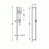 Zestaw prysznicowy LOFT TRES chrom 134512