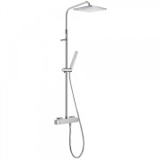Komplet prysznicowy TRES CUADRO teleskopowy chrom 719701