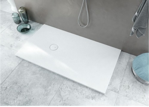 Brodzik kwadratowy SANPLAST STRUCTURE MINERAL B-M/STRUCTURE 90x90cm, biały 645-360-0030-01-010