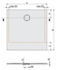 Brodzik kwadratowy SANPLAST STRUCTURE MINERAL B-M/STRUCTURE 90x90cm, biały 645-360-0030-01-010