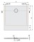 Brodzik kwadratowy SANPLAST STRUCTURE MINERAL B-M/STRUCTURE 90x90cm, biały 645-360-0030-01-010