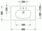 Umywalka meblowa DURAVIT D-CODE 85x48cm, biała 03428500002