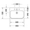Umywalka meblowa DURAVIT HAPPY D.2 65x50,5cm, do baterii 3-otworowej, biała 2318650030