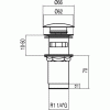 Korek Tres CLICK-CLACK chrom 13454160