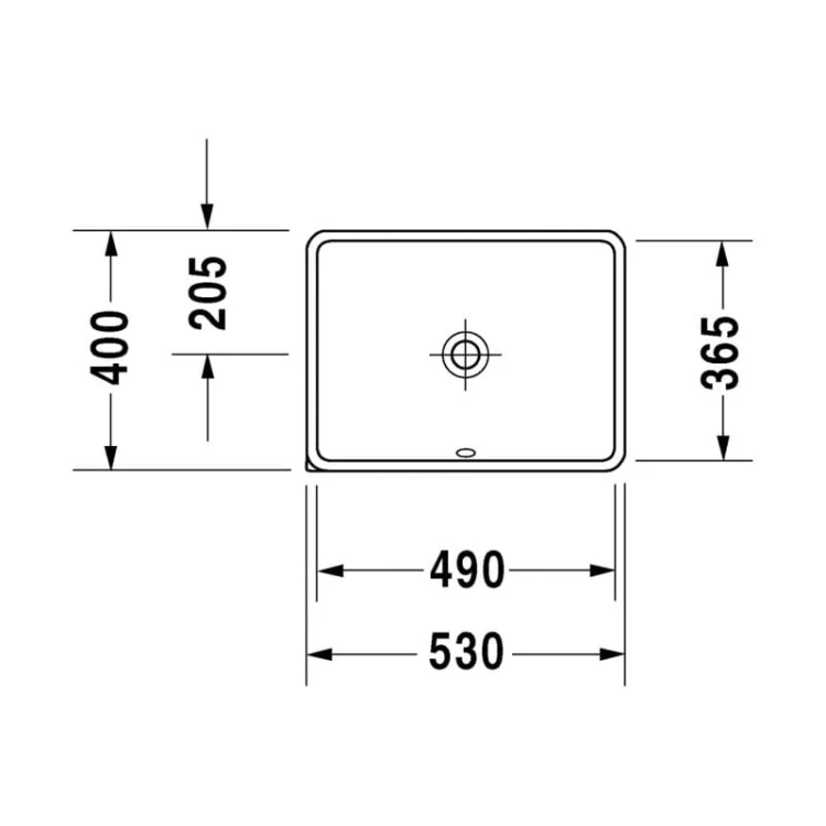 Umywalka podblatowa DURAVIT STARCK 3 49x36.5cm, biała 0305490000