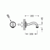 wylewka MONOCLASIC Tres podtynkowa chrom 24217302
