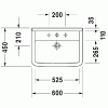 Umywalka DURAVIT STARCK 3 60x45cm, biała 0300600000