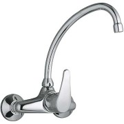 Bateria kuchenna TRES ECOTRES ścienna, wylewka "F", rurowa 268mm, chrom 17031802