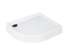 Brodzik półokrągły SCHEDPOL GRANDO PLUS 90x80x17cm, asymetryczny, biały 3.0137