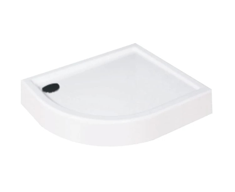 Brodzik półokrągły SCHEDPOL GRANDO PLUS 90x80x17cm, asymetryczny, biały 3.0137
