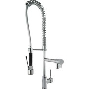 Bateria kuchenna TRES ze spryskiwaczem i wylewką, chrom 130495