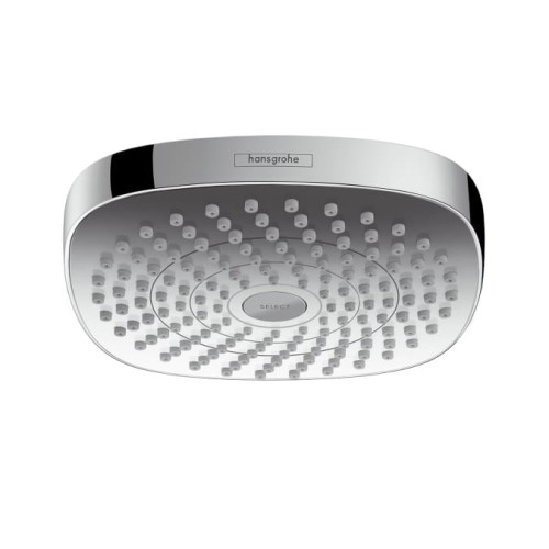 Głowica prysznicowa HANSGROHE Croma SELECT E 180 2jet, EcoSmart 9 l/min, biały/chrom 26528400