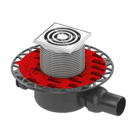 Zestaw odpływowy TECE z kołnierzem, poziomy DN50 TECEdrainpoint S 120 3601200
