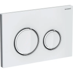 Przycisk spłukujący GEBERIT WC SIGMA 21 3/6L (Duofix, Kombifix) Szkło biały/chrom/Szkło biały 115.884.SI.1