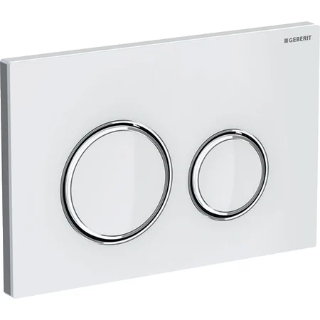 Przycisk spłukujący GEBERIT WC SIGMA 21 3/6L (Duofix, Kombifix) Szkło biały/chrom/Szkło biały 115.884.SI.1