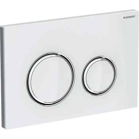 Przycisk spłukujący GEBERIT WC SIGMA 21 3/6L (Duofix, Kombifix) Szkło biały/chrom/Szkło biały 115.884.SI.1