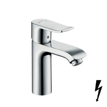 Bateria umywalkowa HANSGROHE METRIS 110 do bezciśn. podgrzewaczy wody, chrom 31074000
