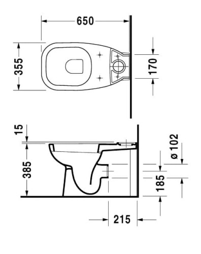 Miska kompaktowa WC DURAVIT D-CODE 21180900002
