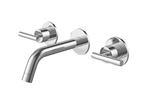 Bateria umywalkowa KOHLMAN ROXIN podtynkowa; pokrętła chrom QW190R