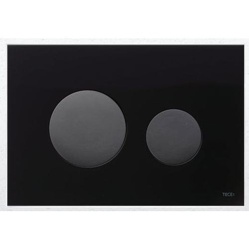 Przycisk spłukujący TECE LOOP 3/6L szkło czarne, przyciski czarne 9.240.657
