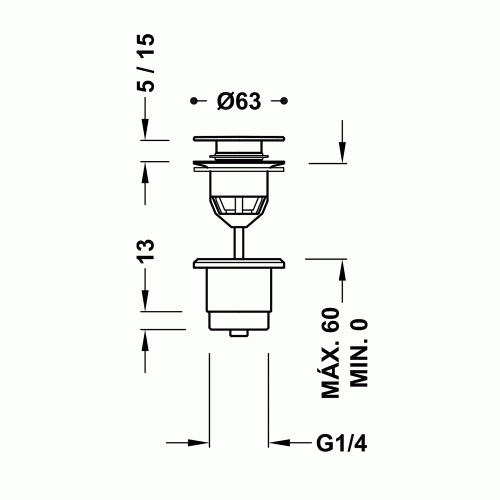 Korek SIMPLE Tres RAPID złoty 24284001OR