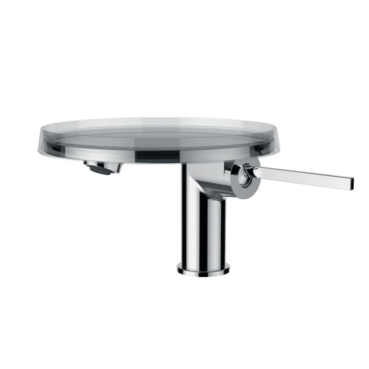 Bateria umywalkowa KARTELL BY LAUFEN Disc Stojąca 105mm, z korkiem automatycznym Chrom  H3113310041111